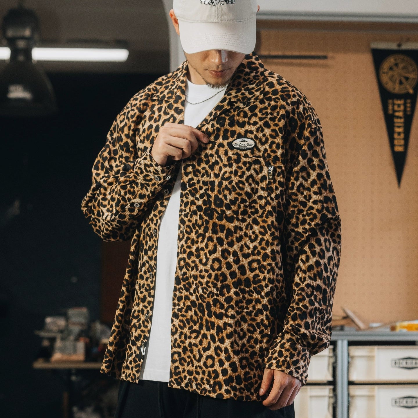 Vintage Animal Print Shirt V0807