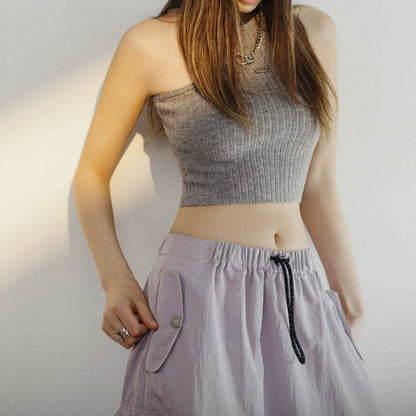 Summer Halter Crop Top V0652