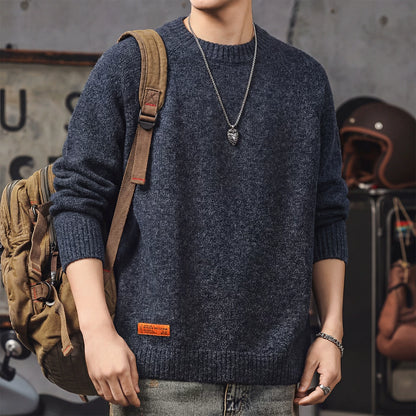 Heritage Chunky Knit Crewneck Sweater TypeA V1070