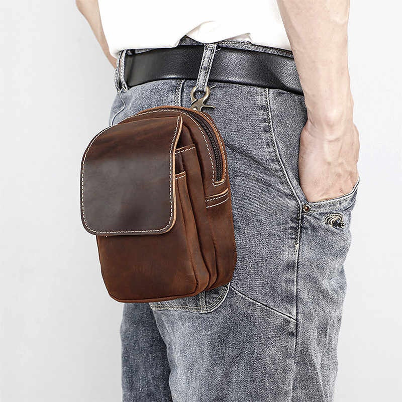 Leather Waist Pack Bag V0962
