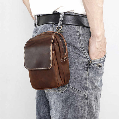 Leather Waist Pack Bag V0962
