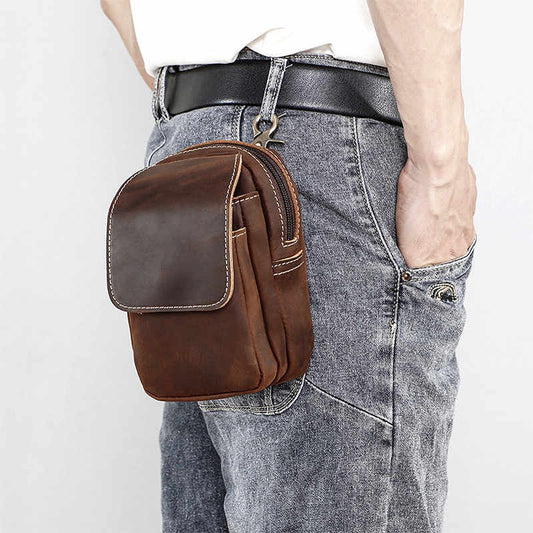 Leather Waist Pack Bag V0962