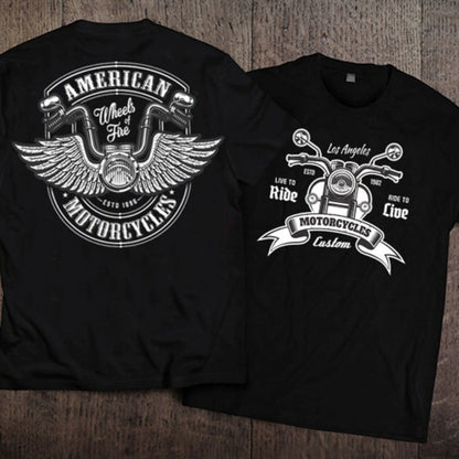 Hardcore Skull Motorcycle Tee V0567