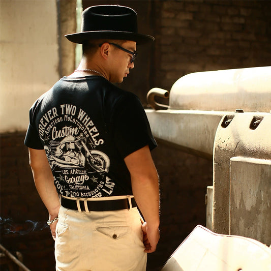 Vintage custom Biker Tee V0755