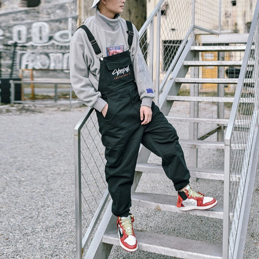 Chest pocket logo overalls V0621
