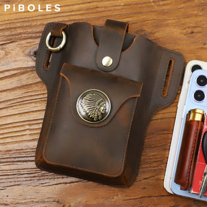 Vintage Leather Belt Bag V0810