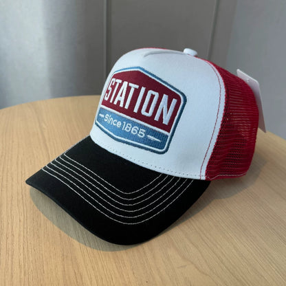 Two-Tone Embroidered Trucker Cap V1004