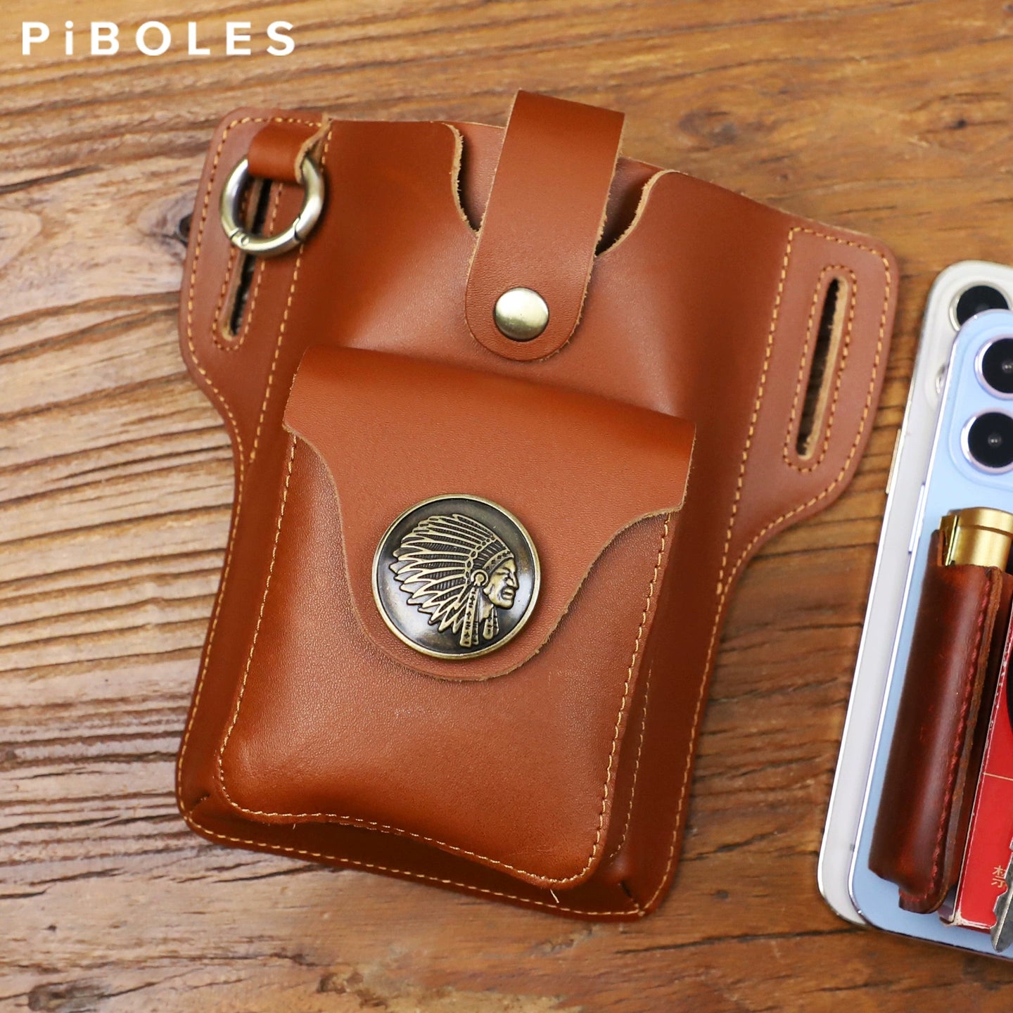 Vintage Leather Belt Bag V0810
