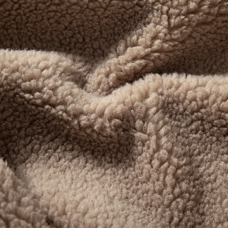 Warm Half-Zip  Fleece Hoodie V0839