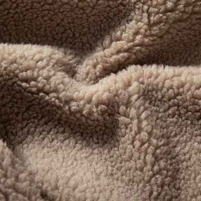 Warm Half-Zip  Fleece Hoodie V0839