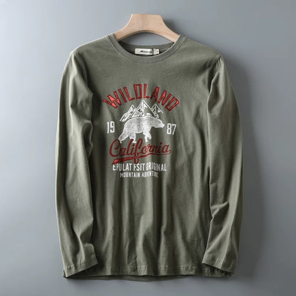 Casual Printed Long Sleeve T-Shirt V0932