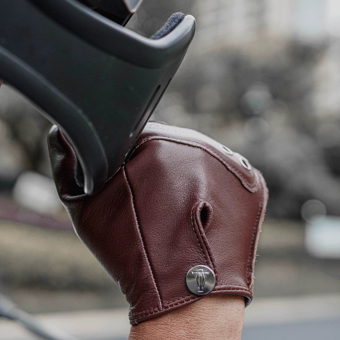 Retro Leather Motorcycle Gloves V0867