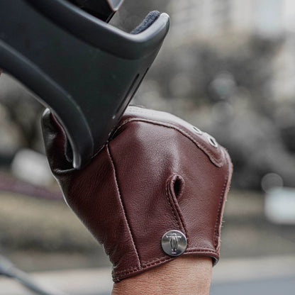 Retro Leather Motorcycle Gloves V0867