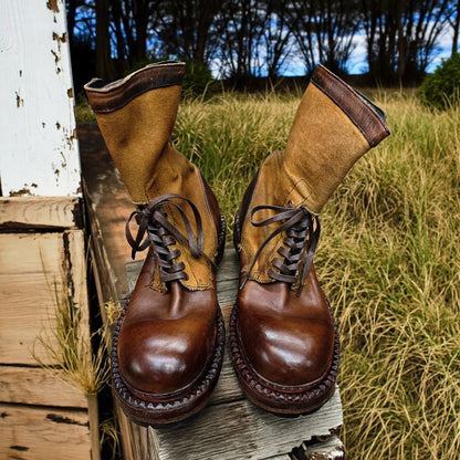 Retro Hiking Martin Boots V0869