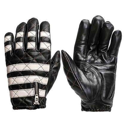 Vintage Biker Leather Gloves