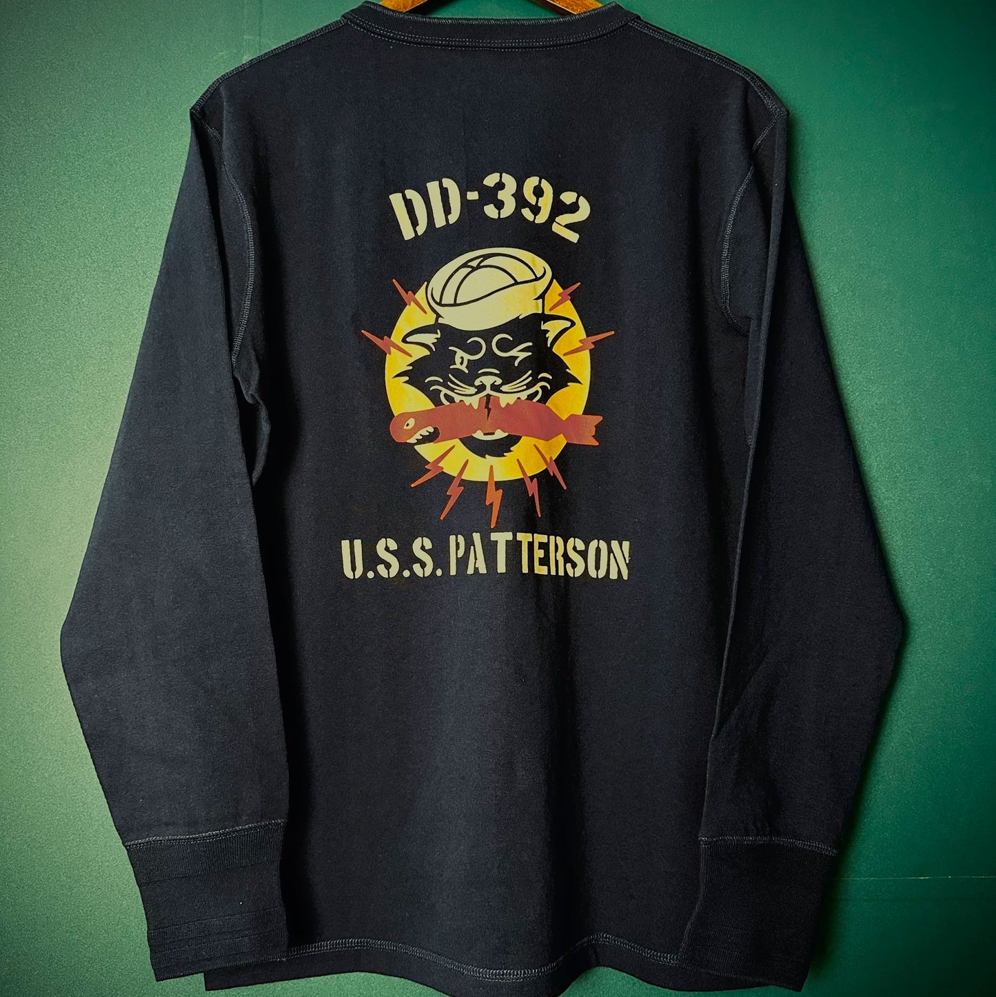 Vintage Wash Heavyweight Henley Sweat Shirt V1040