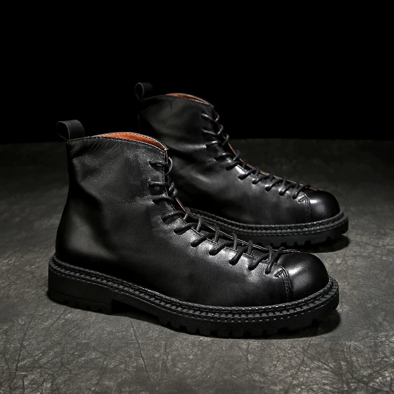 Garage Leather Boot V1036