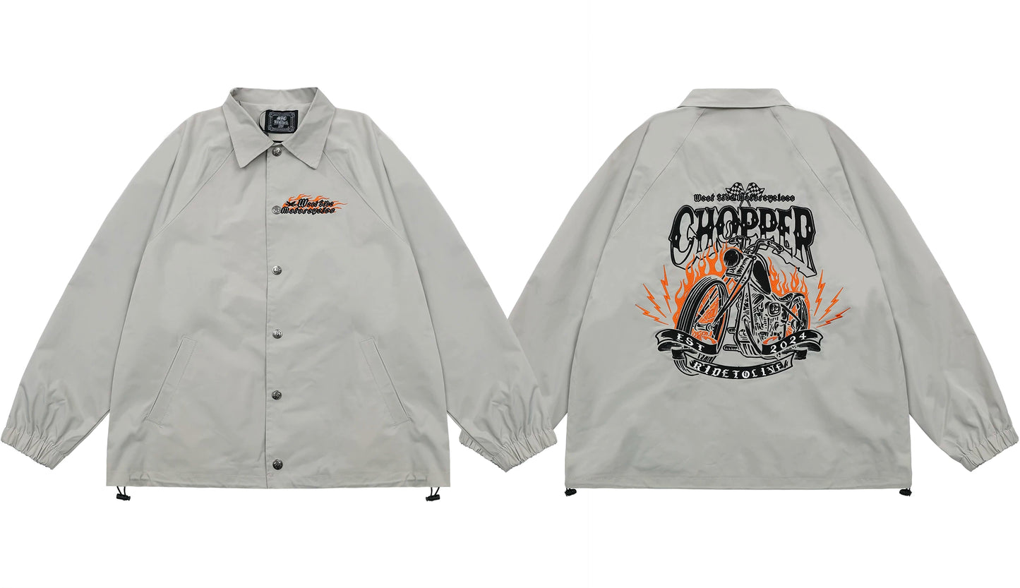 Vintage Biker Coach Jacket V0865