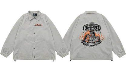 Vintage Biker Coach Jacket V0865