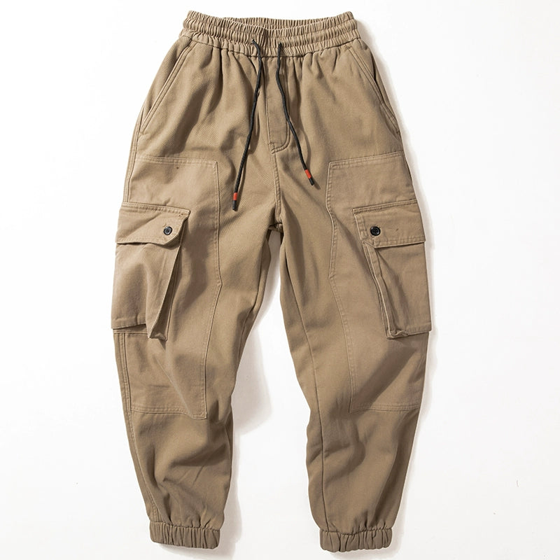 Retro Multi-Pocket Sports Pants V0842