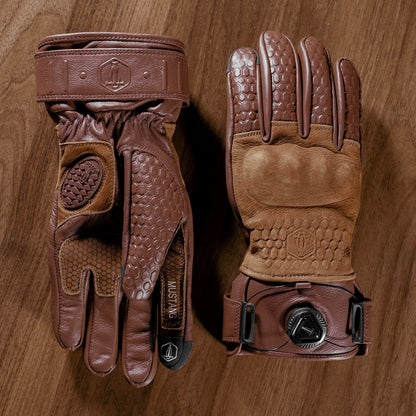 Vintage Leather Motorcycle Gloves V0862