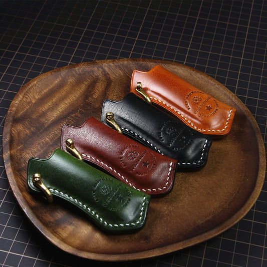 Retro Leather Lighter Case V0788