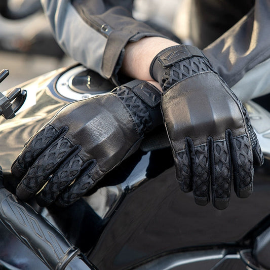 Breathable Touch Screen Motorcycle Gloves V0815