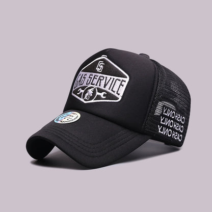 American retro logo mesh cap V0586
