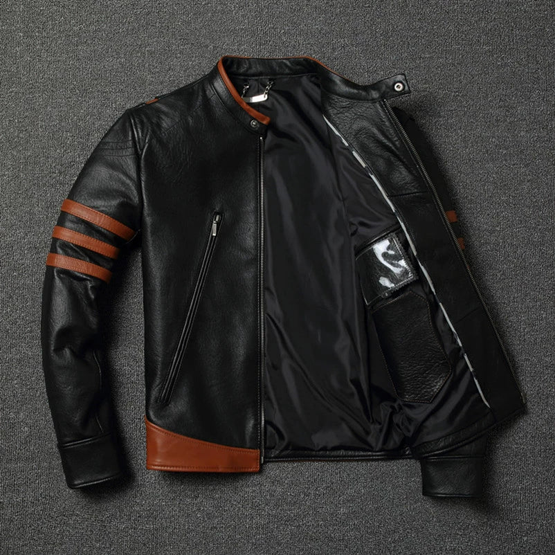 Wolverine Biker Leather Jacket V0820
