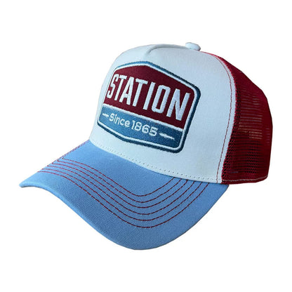 Two-Tone Embroidered Trucker Cap V1004