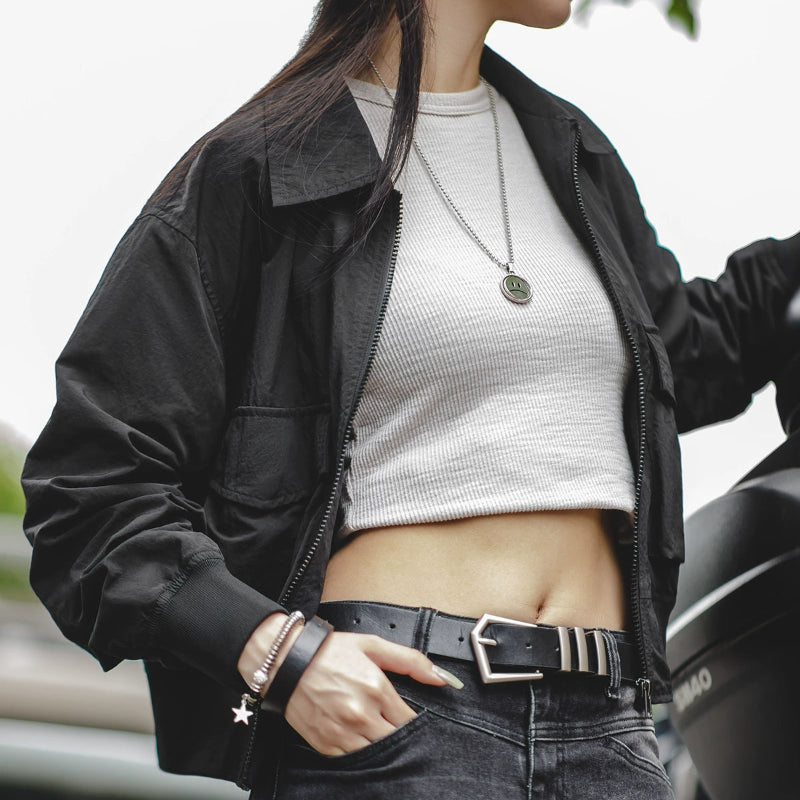 Retro Biker Aviator Jacket V0653