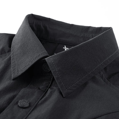 Deconstructed Color-Block Casual Shirt V0589