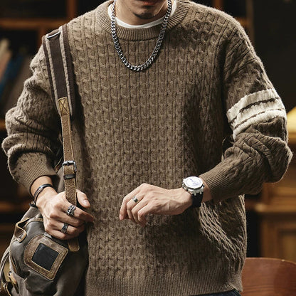 Heritage Cable-Knit Heavyweight Sweater V1072