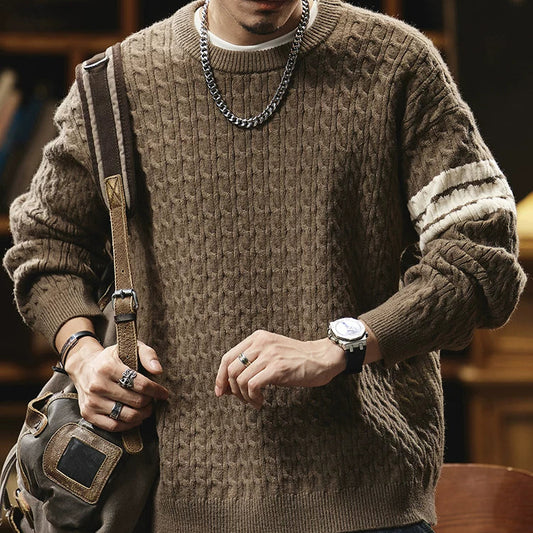 Heritage Cable-Knit Heavyweight Sweater V1072