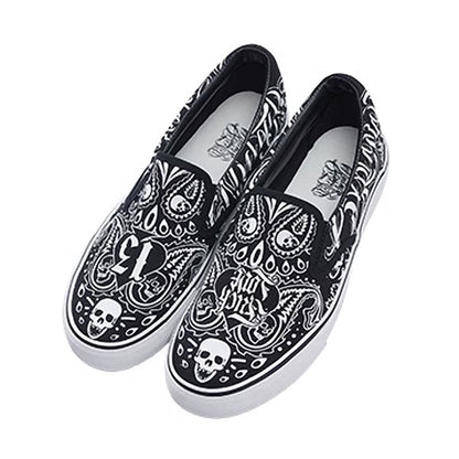 Cashew Flower Skull Slip-on V0098