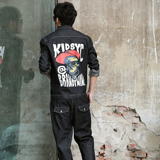 Urban Skull Workwear Jumpsuit V0617