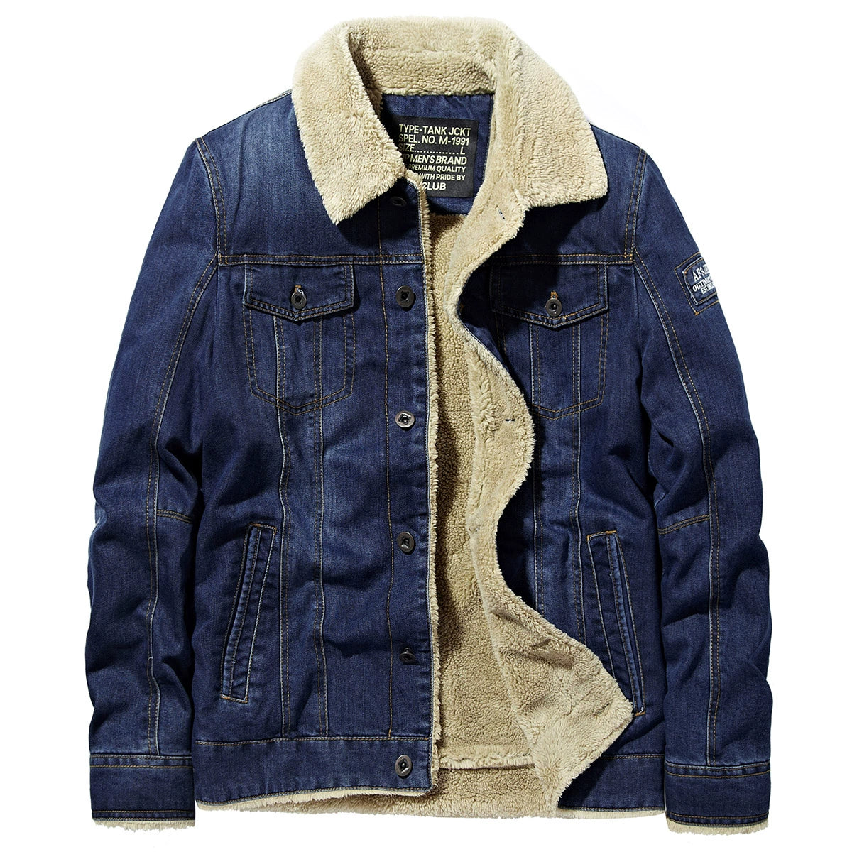 Thick Denim Work Jacket V0849