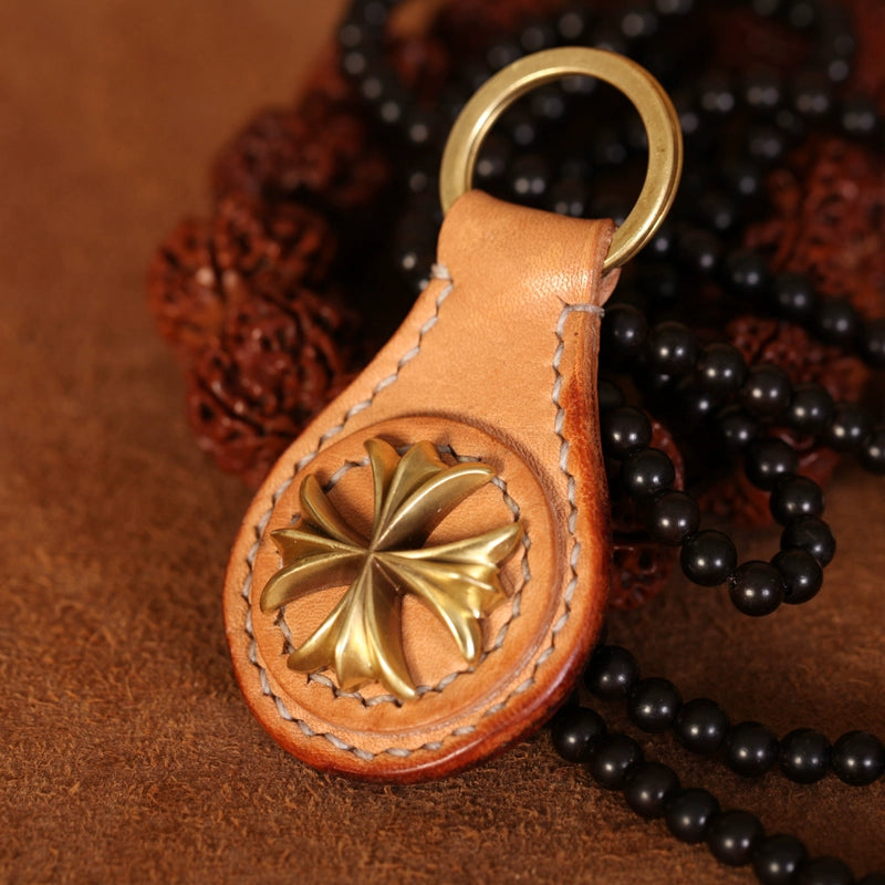 Handmade Leather Keychain V0809