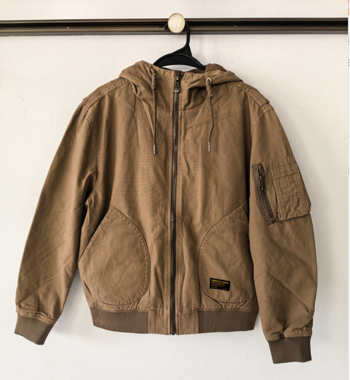 Vintage hooded flight jacket V0159