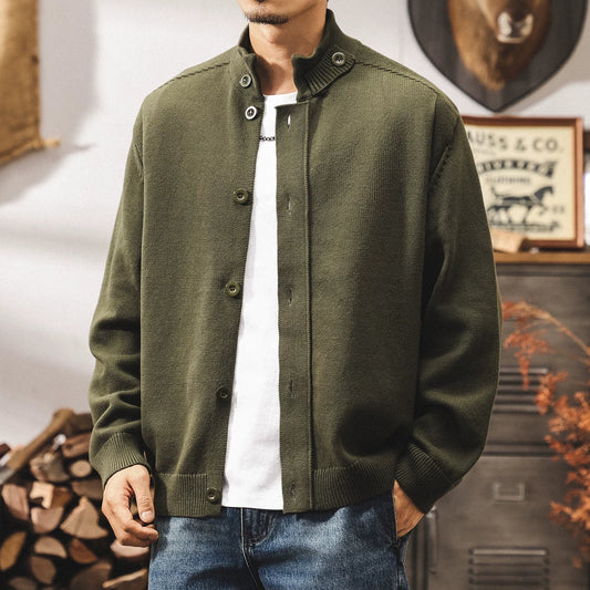 Retro Heavyweight Cardigan Jacket V1065
